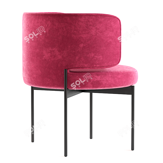 Luxury AKIKO Chair: Modern Elegance by Gallotti & Radice 2021 3D model image 2