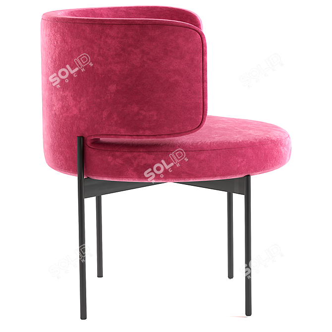 Luxury AKIKO Chair: Modern Elegance by Gallotti & Radice 2021 3D model image 4