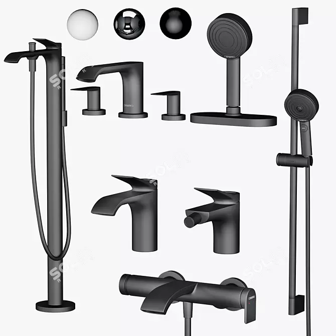 Vivenis Bathroom Set | Hansgrohe 3D model image 1