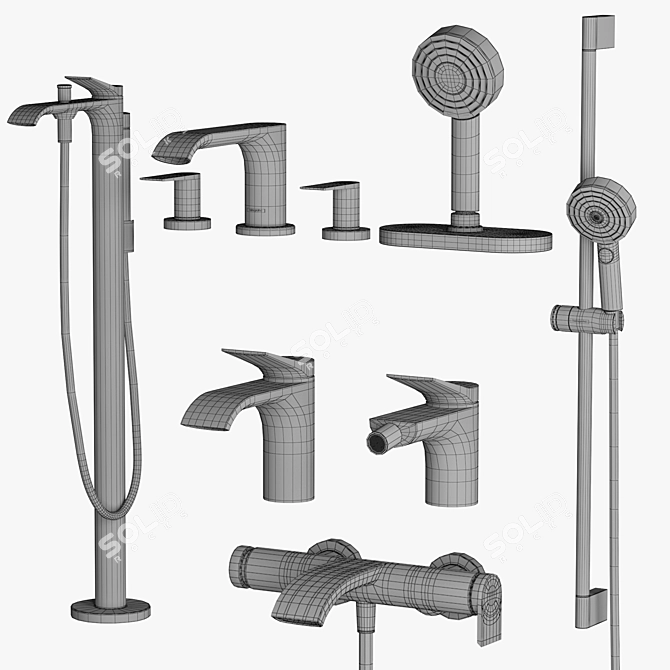 Vivenis Bathroom Set | Hansgrohe 3D model image 6