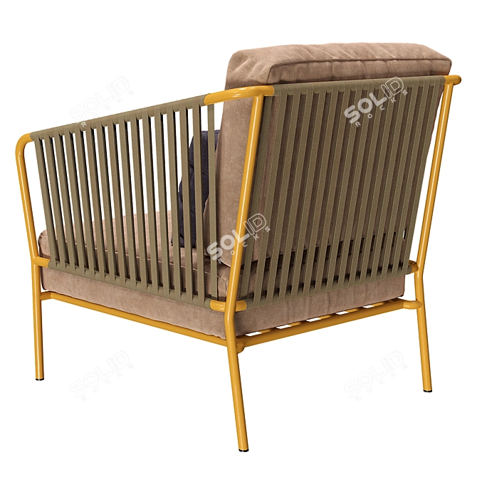 Capri Lounge: Stylish Outdoor Armchair 3D model image 2