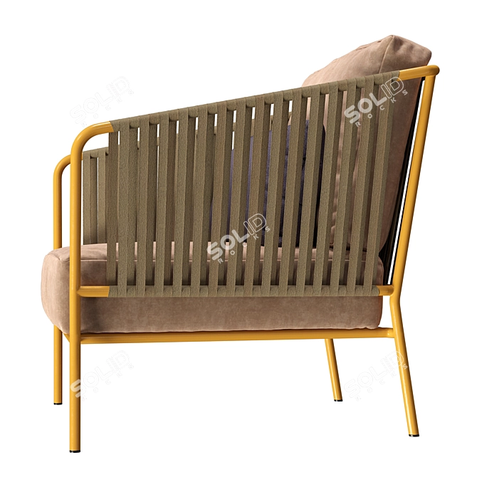 Capri Lounge: Stylish Outdoor Armchair 3D model image 3
