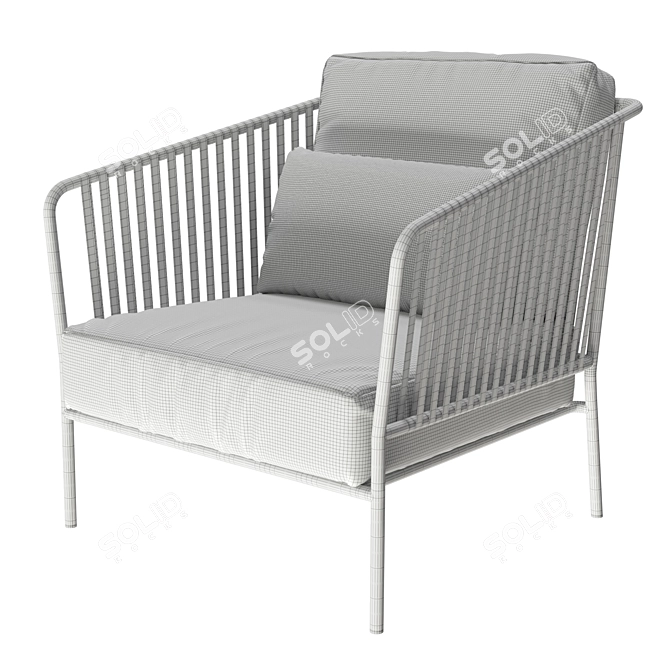 Capri Lounge: Stylish Outdoor Armchair 3D model image 6