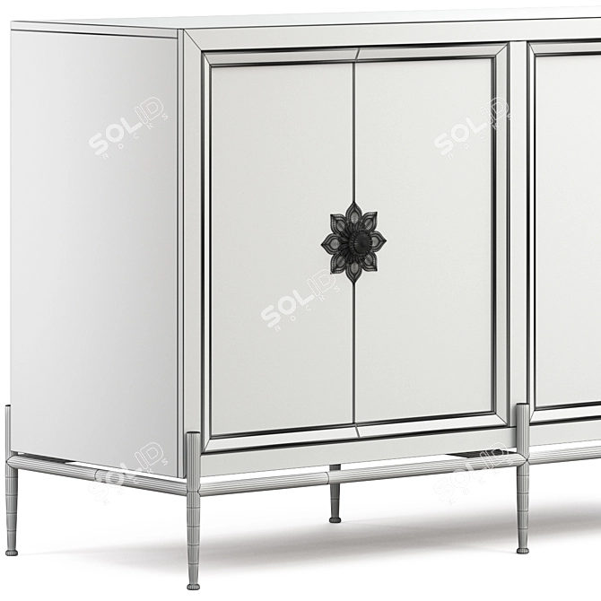 Delilah Elegant Console Table 3D model image 4