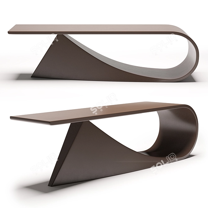 Dynamic Corian Coffee Table 3D model image 5