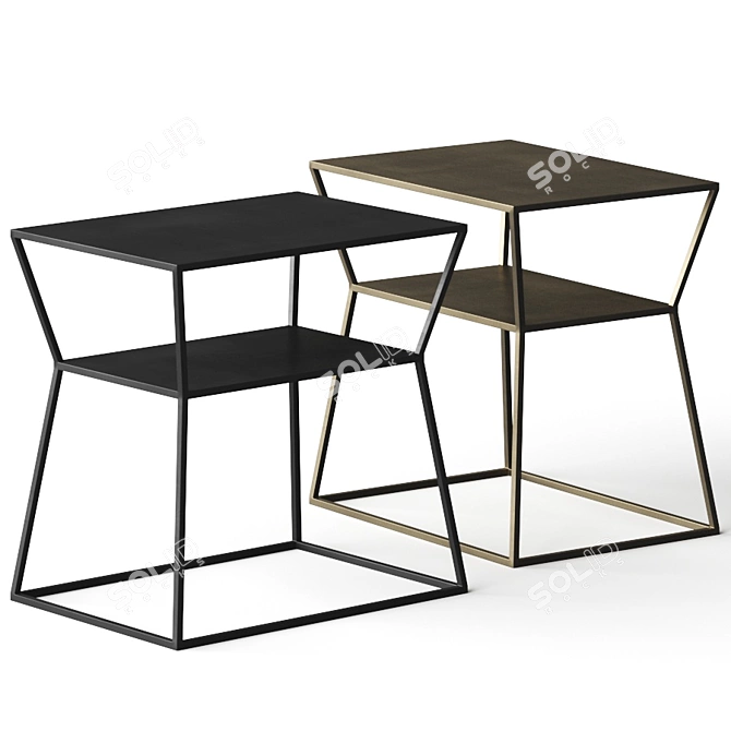 Modern Minimalist Lulu & Georgia Side Table 3D model image 1