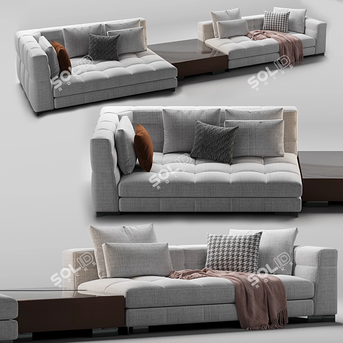 Modern Minotti Blazer Sofa 3D model image 1