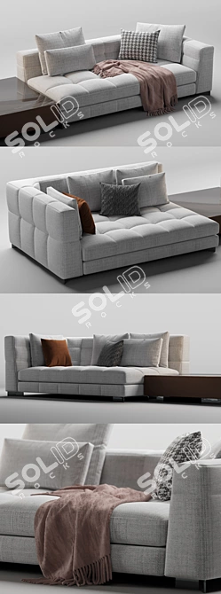 Modern Minotti Blazer Sofa 3D model image 2