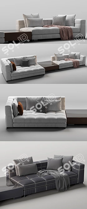 Modern Minotti Blazer Sofa 3D model image 3