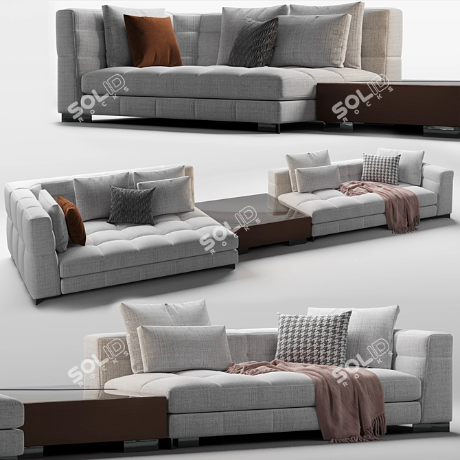 Modern Minotti Blazer Sofa 3D model image 4