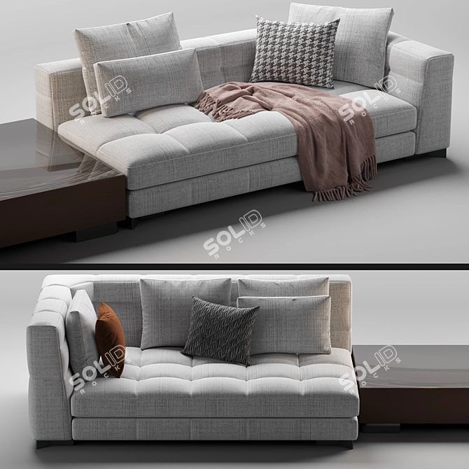 Modern Minotti Blazer Sofa 3D model image 5