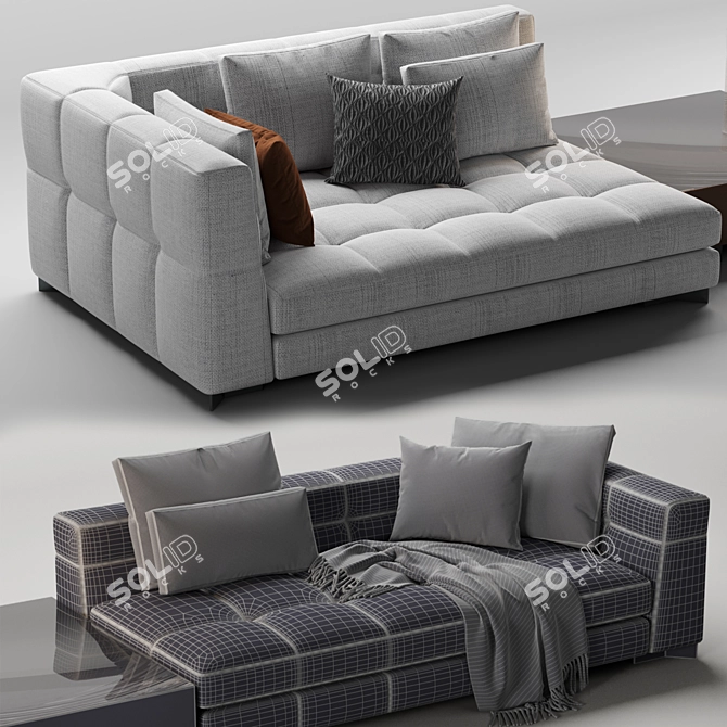Modern Minotti Blazer Sofa 3D model image 6