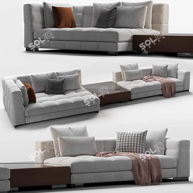 Modern Minotti Blazer Sofa 3D model image 8