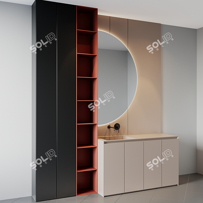 Luxury Bath Set - Modern Design 3D model image 2