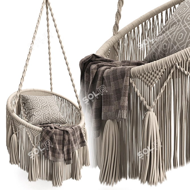 Luxury Swing Chair: Imperial Elegance 3D model image 4