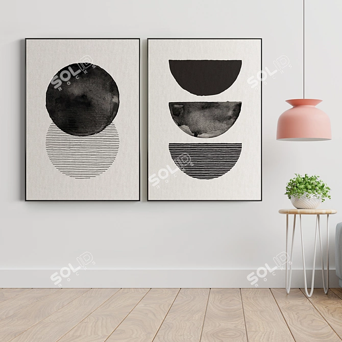 Minimal Abstract Frame Set 3D model image 3