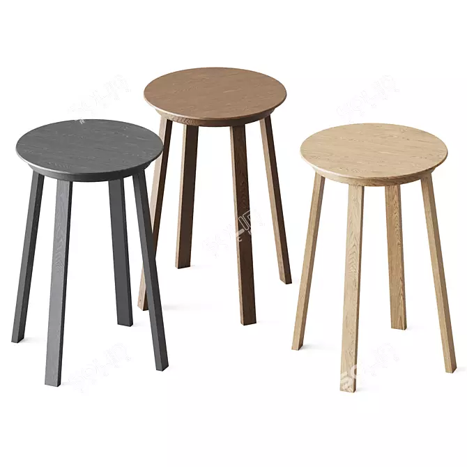 Revolver Stool: Sleek and Versatile 3D model image 1