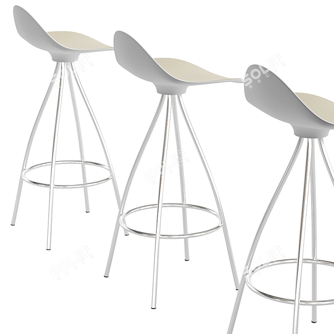 Onda Stool: Modern, Versatile, and Vibrant Furniture 3D model image 5