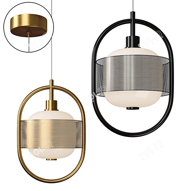 Mossen: Stylish Design Lamp 3D model image 1