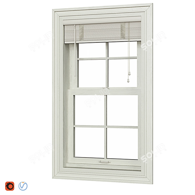 Modern Window Design - 2K Textures 3D model image 1