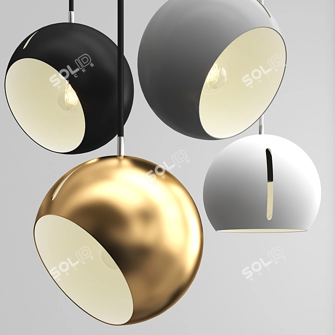 Minimalist Illumination: SKANDI GAP Pendant Light 3D model image 7