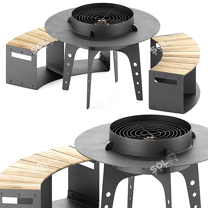 Firestone BBQ Pit 3D model image 7