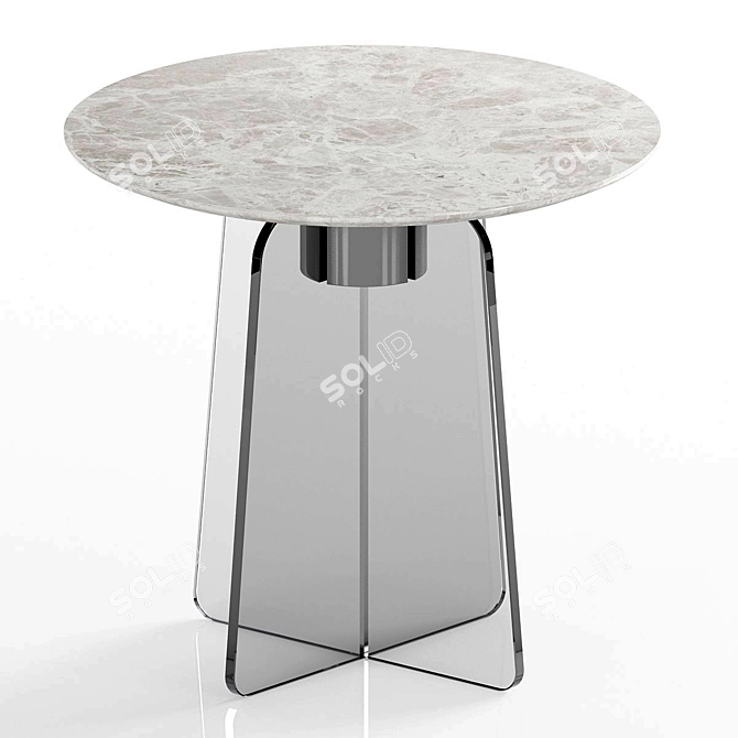 Elegant Cupola Side Table - Stylish and Functional 3D model image 1