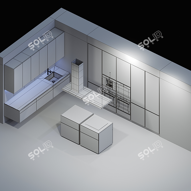 Greystone Beeck Kuchen: Sleek Kitchen Design 3D model image 5