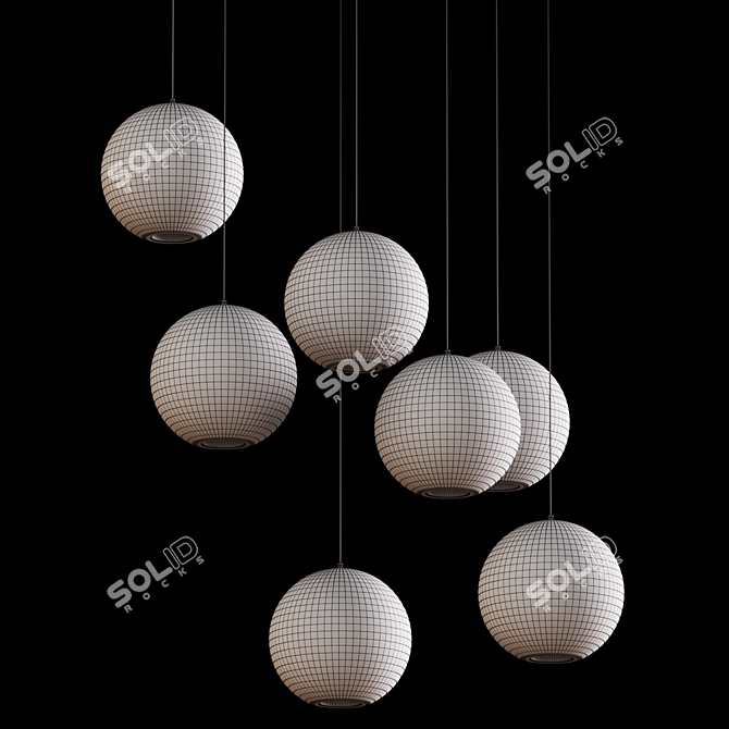 Affordable Hanging Lamps for Stylish Ambience 3D model image 3