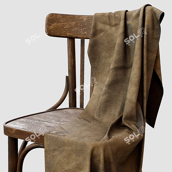 Vintage 2015 Chair 3D model image 3