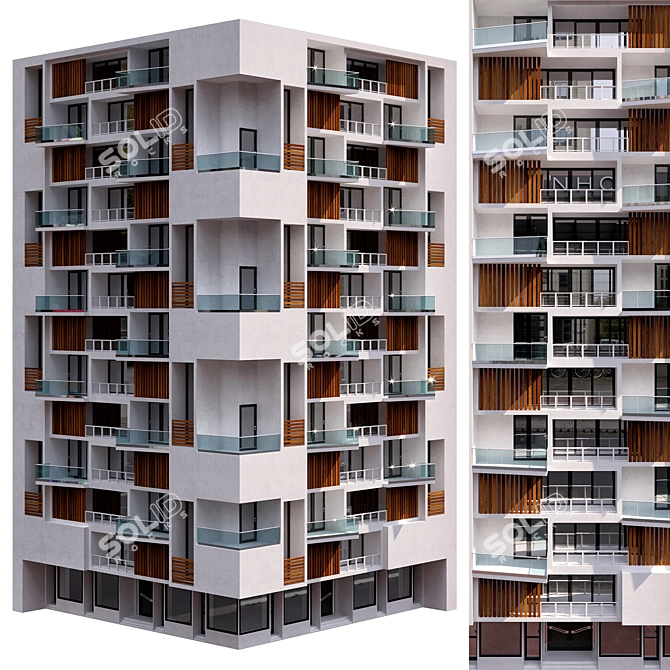 Cornerstone Residential Building Kit 3D model image 1