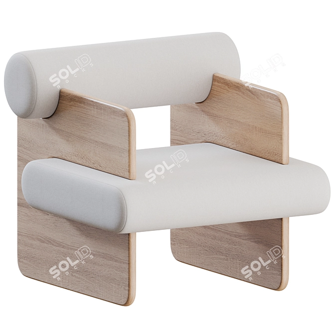 Luxury Paradise Chair: Stylish Comfort 3D model image 2