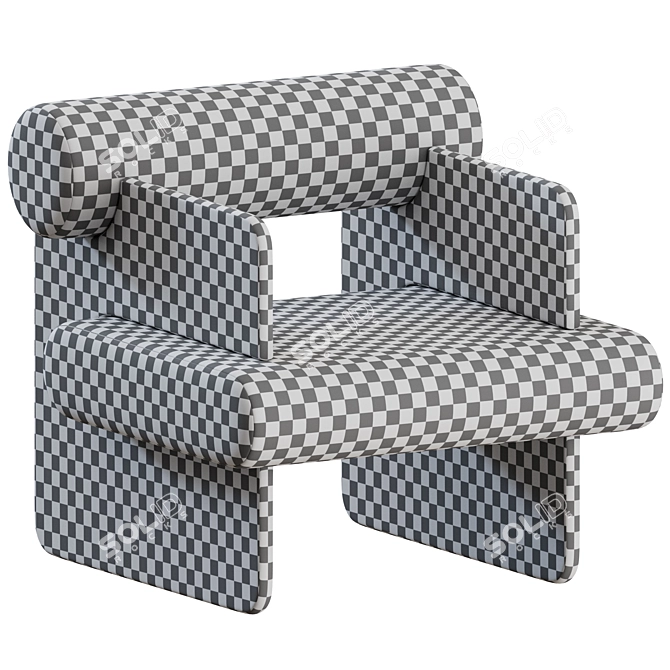 Luxury Paradise Chair: Stylish Comfort 3D model image 3