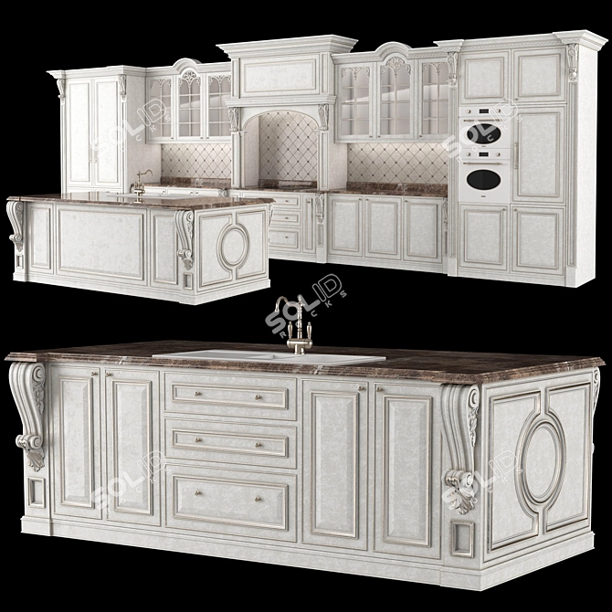 Elegant Kitchen Charm 3D model image 8