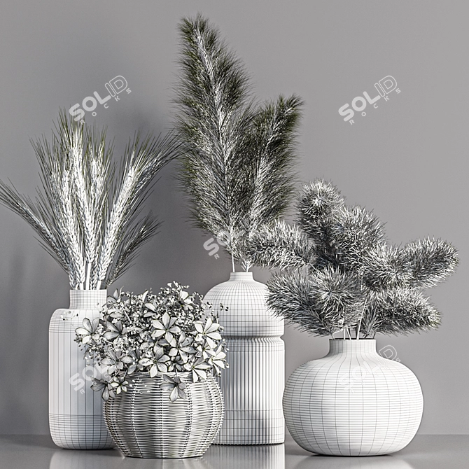 Pampas Bouquet: Max 2018 3D model image 4