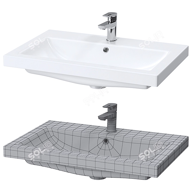 Cersanit COMO Washbasins for Every Space 3D model image 3