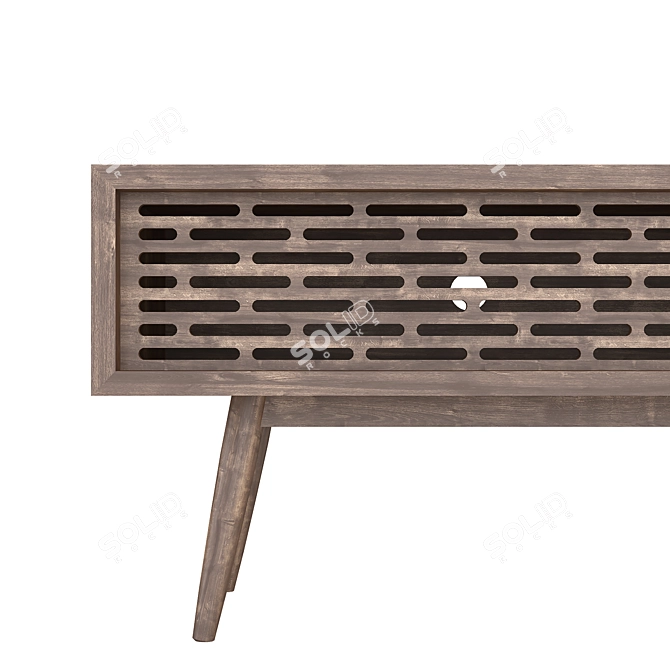 Eco-Wood TV Radio Sideboard 3D model image 2