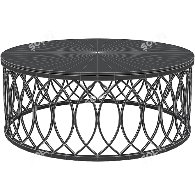 Elegant Halo Coffee Table - Modern Design 3D model image 2