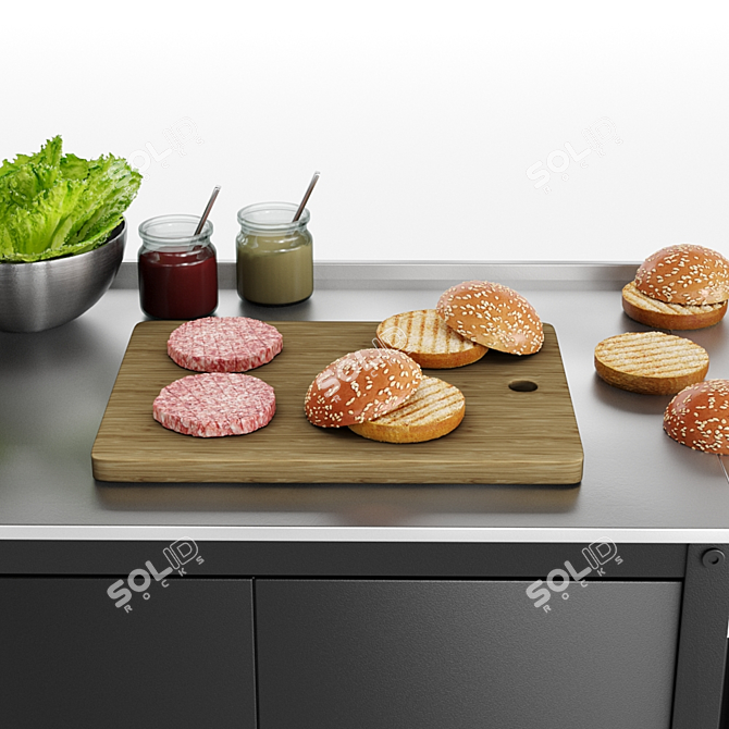 IKEA GRILLSKÄR Charcoal Grill - Stylish BBQ Option 3D model image 5