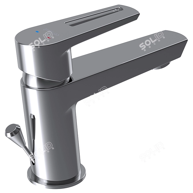 Cersanit MILLE Basin Mixer 3D model image 2