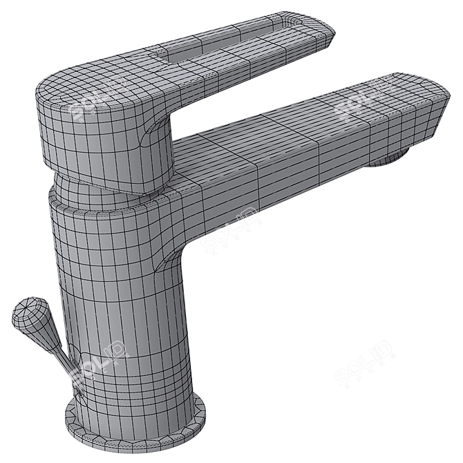 Cersanit MILLE Basin Mixer 3D model image 9