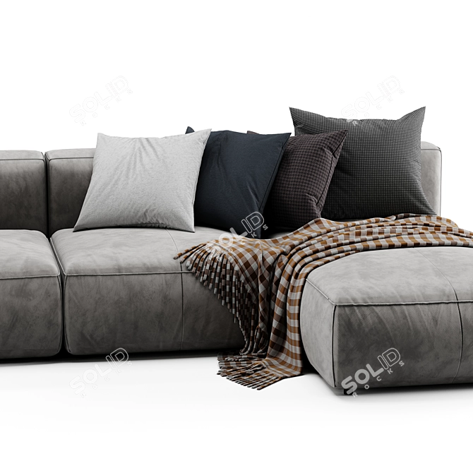 Modern Ligne Roset Nils Lounge Sofa 3D model image 2