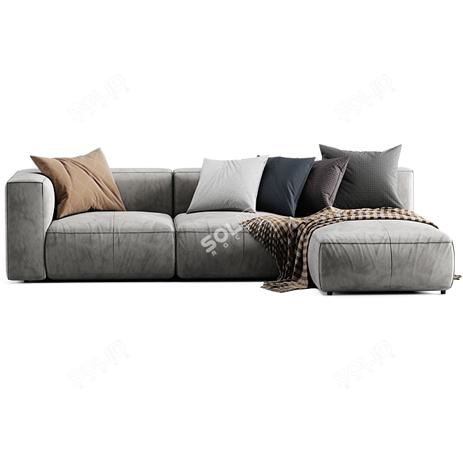 Modern Ligne Roset Nils Lounge Sofa 3D model image 4