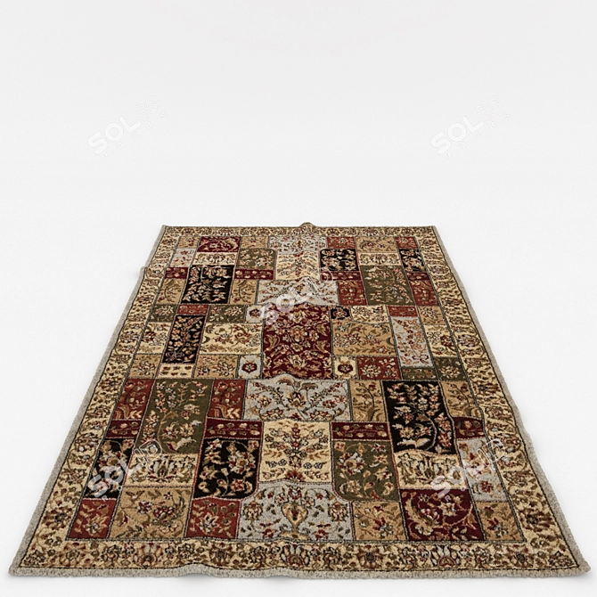 Versatile Rug Set: 6 Variations 3D model image 6