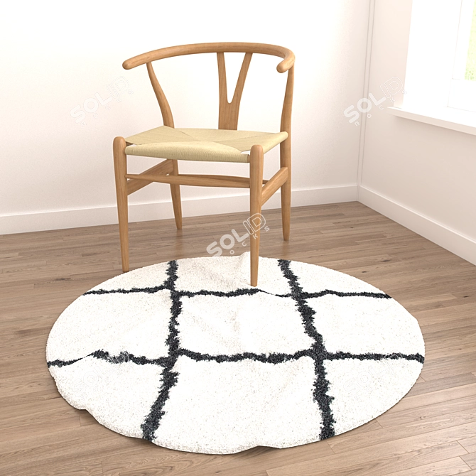 Versatile Rug Set - 8 Beautifully Textured Options 3D model image 2