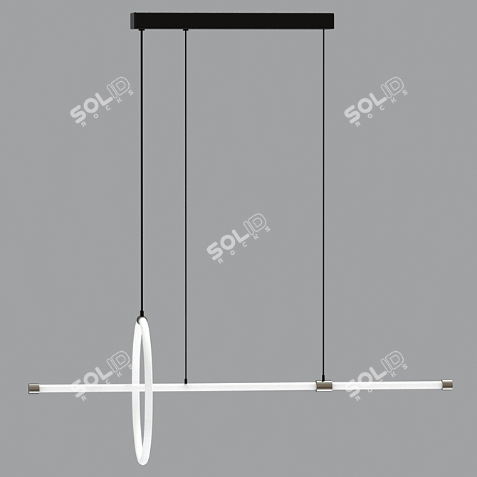 Modern LED Pendant Light Fixture 3D model image 3