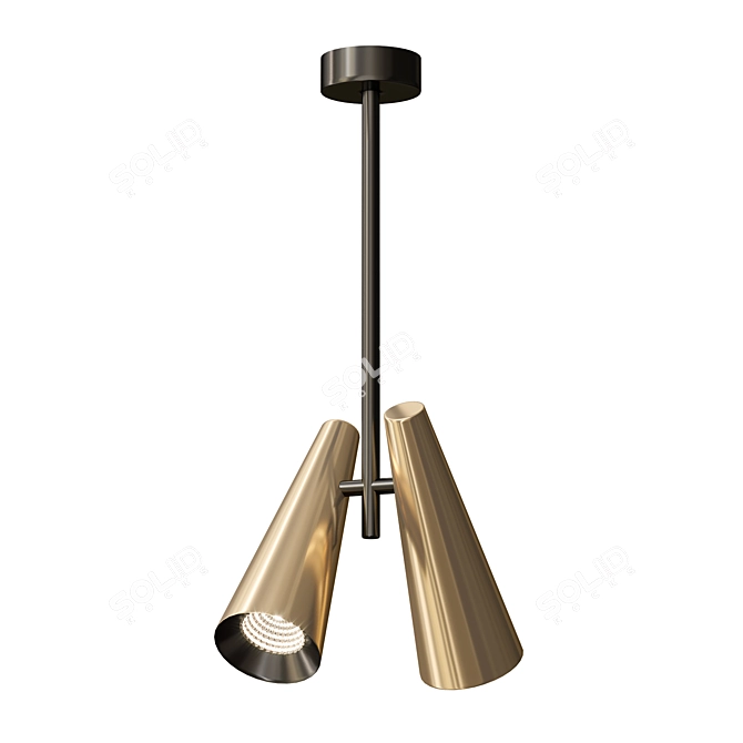 Modern Minimalist Ceiling Light Fixture 3D model image 1