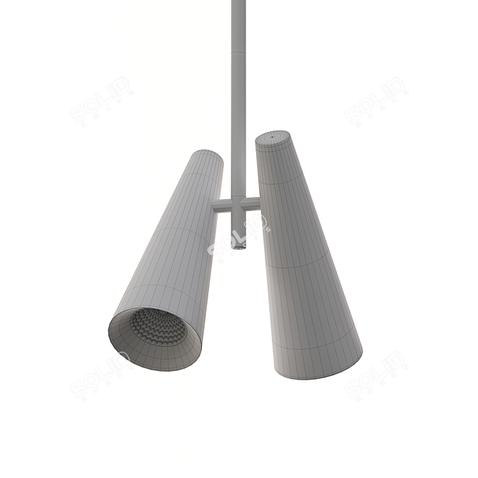 Modern Minimalist Ceiling Light Fixture 3D model image 2