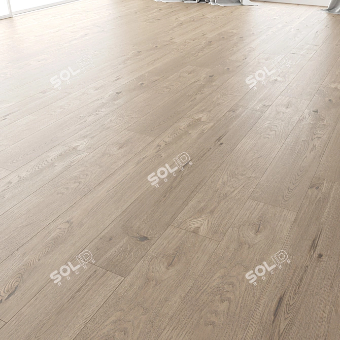 Title: Wood Floor Set: Versatile 3D Model 3D model image 2