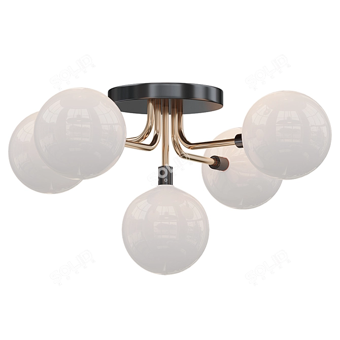 Viaggio Flushmount: Stylish Lighting Solution 3D model image 2